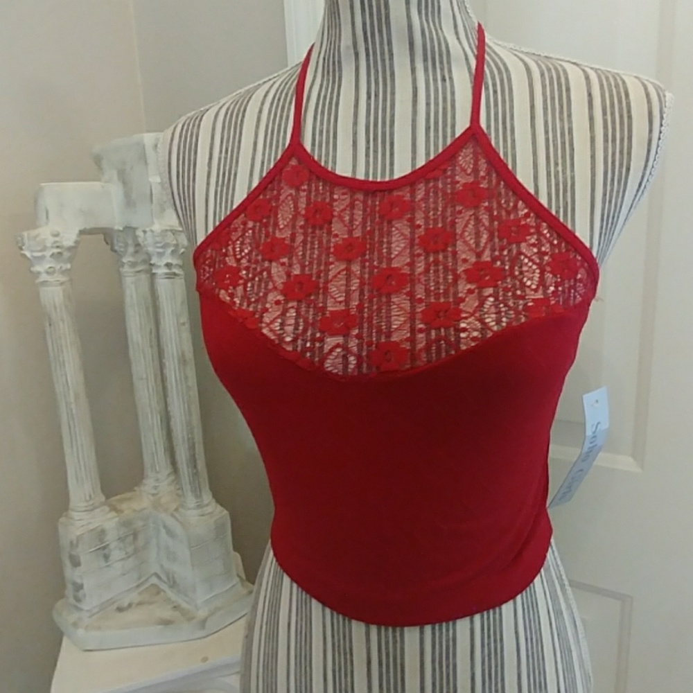 Soho Girls Floral Bralette-Red